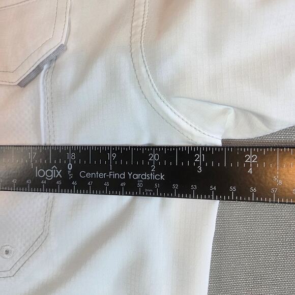 Columbia PFG Omni-Shade Fishing Shirt White Long Sleeve Men’s S Vented - Picture 12 of 15